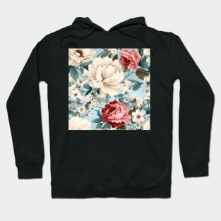 Shabby Chic Flowers Pattern 1 Hoodie